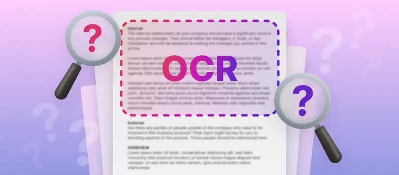 O que é OCR? Tecnologia de OCR em uso